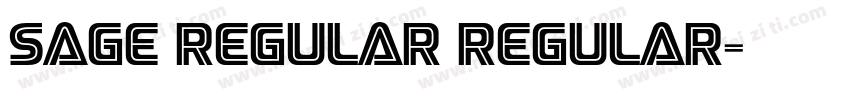 Sage Regular Regular字体转换